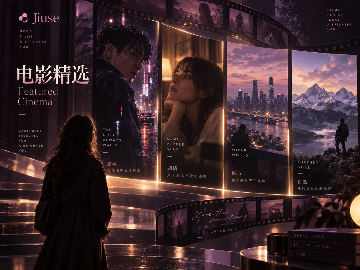 深夜的海港视觉参考